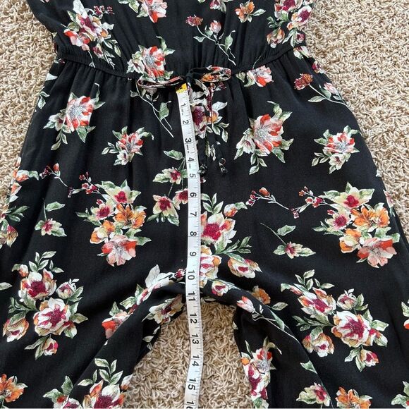Xhilaration Off The Shoulder Ankle Boho Wide Leg Floral Pantsuit Romper Size S - Picture 11 of 14